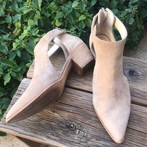 Sole Society Suede Ankle Bootie